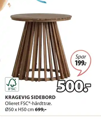 JYSK KRAGEVIG SIDEBORD tilbud