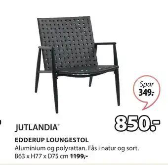 JYSK EDDERUP LOUNGESTOL tilbud