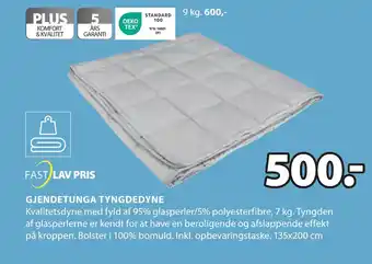 JYSK GJENDETUNGA TYNGDEDYNE tilbud