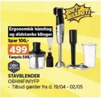 Power STAVBLENDER OBHINFINIYFP tilbud