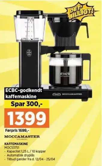 Power KAFFEMASKINE MOC53751 tilbud