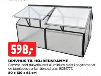 jem & fix DRIVHUS TIL HØJBEDSRAMME tilbud