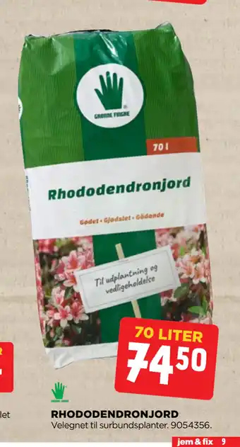 jem & fix RHODODENDRONJORD tilbud