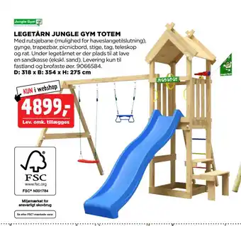 jem & fix LEGETÅRN JUNGLE GYM TOTEM tilbud