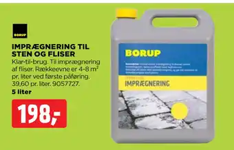 jem & fix IMPRÆGNERING TIL STEN OG FLISER tilbud