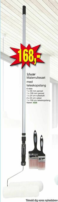 Harald Nyborg Malerrullesæt med teleskopstang tilbud