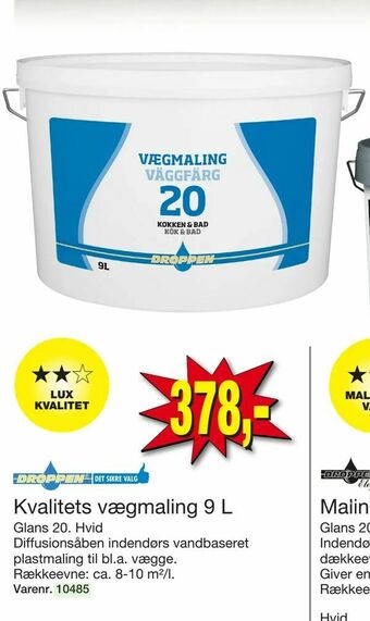 Harald Nyborg Kvalitets vægmaling 9 L tilbud