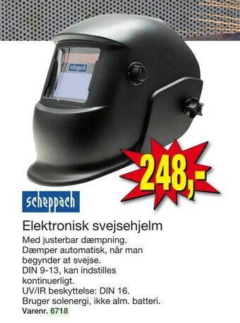 Elektronisk svejsehjelm