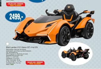 Elbil Lambo V12 Vision GT 4 4x12V