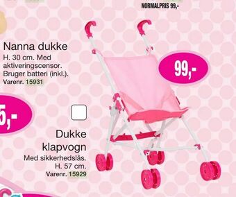 Harald Nyborg Dukke klapvogn tilbud