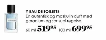 Matas Y eau de toilette tilbud