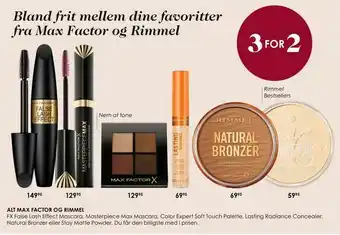 Matas Alt max factor og rimmel tilbud