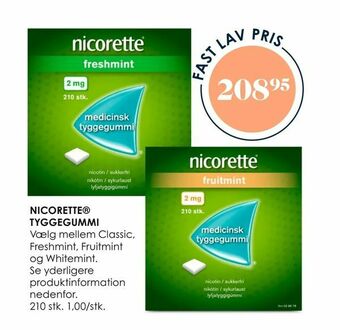 Matas Nicorette® tyggegummi tilbud