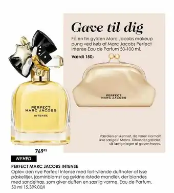 Matas Perfect marc jacobs intense tilbud