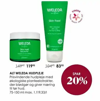 Matas Alt weleda hudpleje tilbud