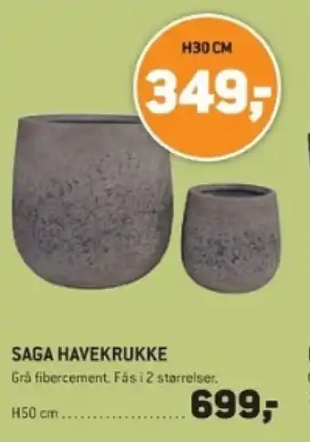 XL-BYG SAGA HAVEKRUKKE tilbud