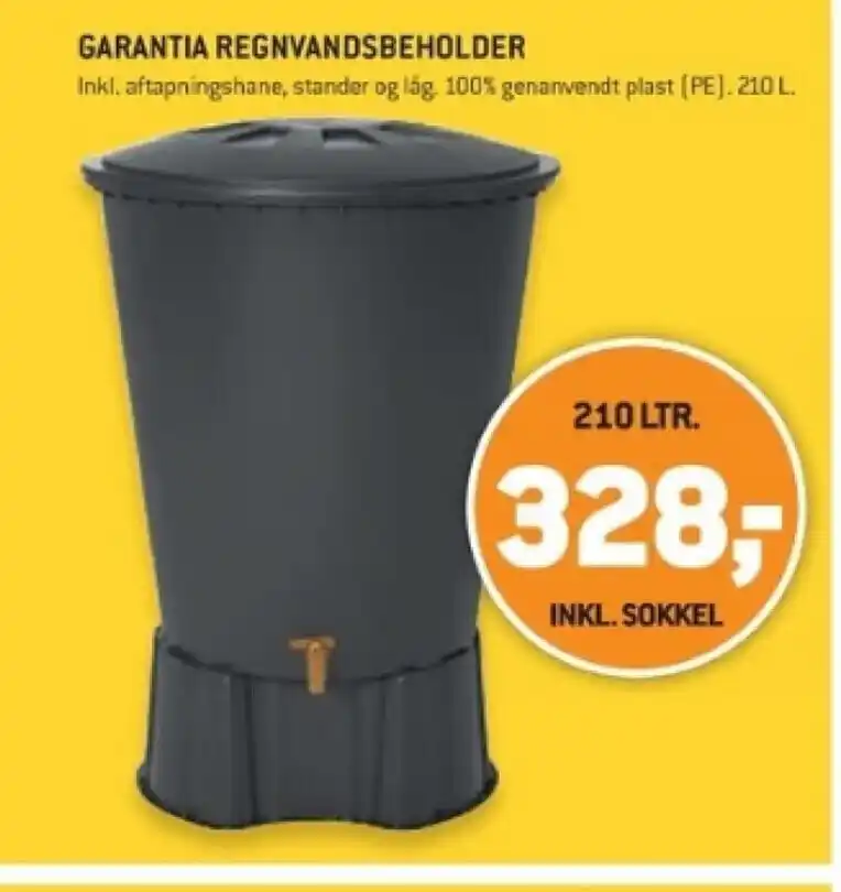 GARANTIA REGNVANDSBEHOLDER tilbud hos XL-BYG