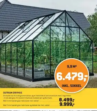 XL-BYG OUTRIUM DRIVHUS tilbud