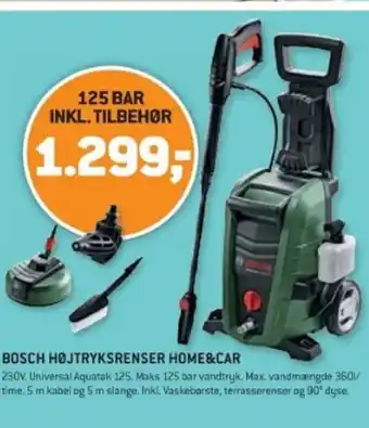 XL-BYG BOSCH HØJTRYKSRENSER HOME&CAR tilbud