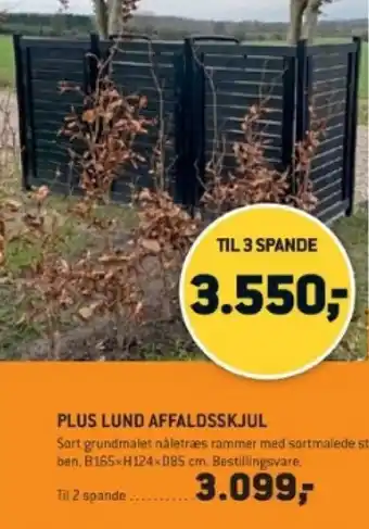 XL-BYG PLUS LUND AFFALDSSKJUL tilbud