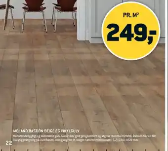 XL-BYG MOLAND BASTION BEIGE EG VINYLGULV tilbud