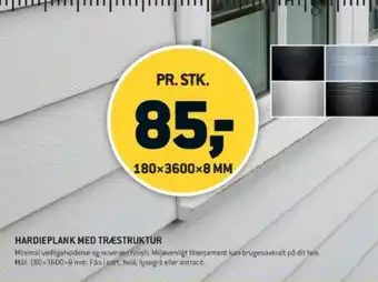 XL-BYG HARDIEPLANK MED TRÆESTRUKTUR tilbud