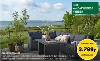 XL-BYG SARDINIEN SOFASÆT tilbud