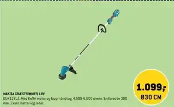 XL-BYG MAKITA GRÆSTRIMMER 18V tilbud