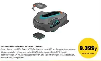 XL-BYG GARDENA ROBOTPLENEKLIPPER INKL. GARAGE tilbud