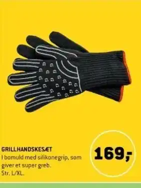 XL-BYG GRILLHANDSKESÆT tilbud