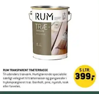 XL-BYG RUM TRANSPARENT TRÆTERRASSE tilbud