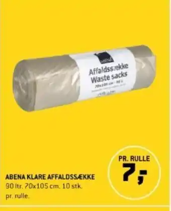 XL-BYG ABENA KLARE AFFALDSSÆKKE tilbud