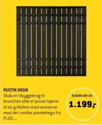 XL-BYG RUSTIK HEGN tilbud