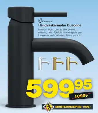 Bauhaus Håndvaskarmatur Dueodde tilbud