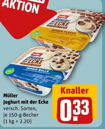 REWE DE Müller Joghurt mit der Ecke tilbud