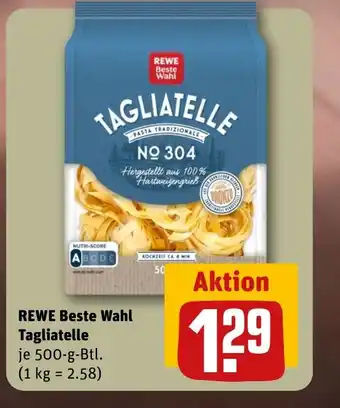 REWE DE REWE Beste Wahl Tagliatelle tilbud