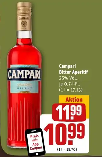 REWE Campari Bitter Aperitif tilbud