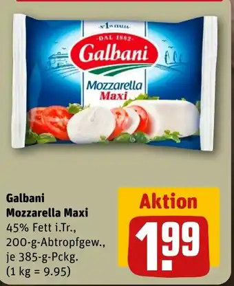 REWE Galbani Mozzarella Maxi tilbud