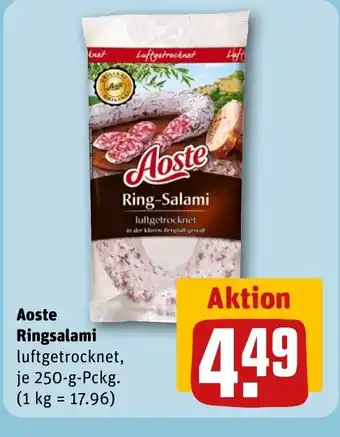 REWE Aoste Ringsalami tilbud