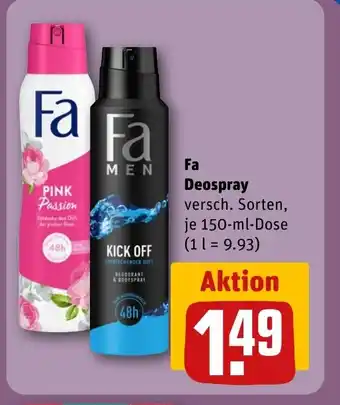 REWE DE Fa Deospray tilbud