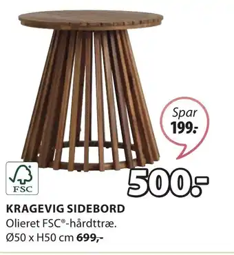 JYSK KRAGEVIG SIDEBORD tilbud