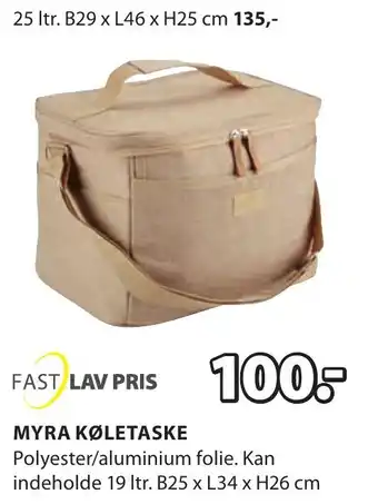 JYSK MYRA KØLETASKE tilbud