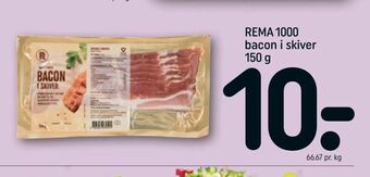 REMA 1000 REMA 1000 bacon i skiver tilbud