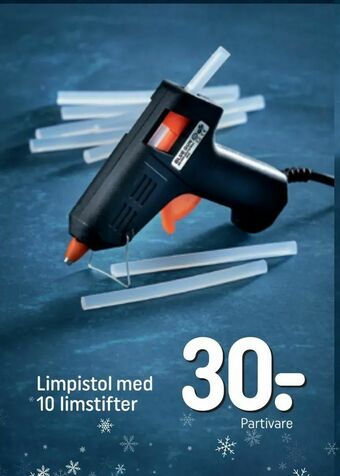REMA 1000 Limpistol med 10 limstifter tilbud