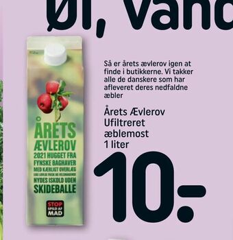 REMA 1000 Årets Ævlerov Ufiltreret æblemost tilbud