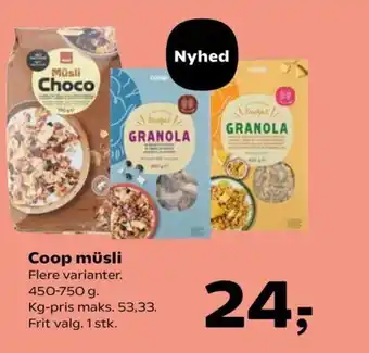 Coop.dk Coop müsli tilbud