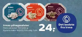 Irmas pålægssalater