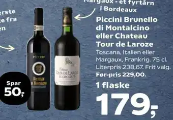 Coop.dk Piccini Brunello di Montalcino eller Chateau tilbud