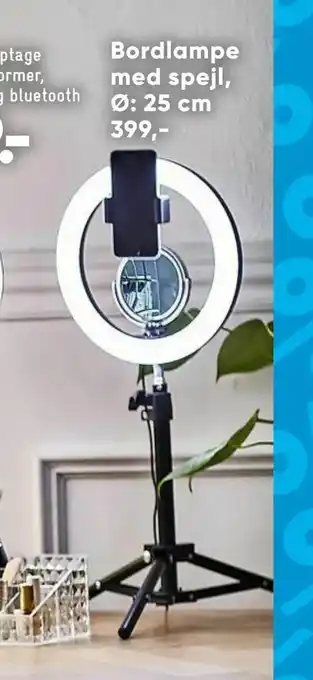 Bilka Bordlampe med spejl, Ø: 25 cm tilbud