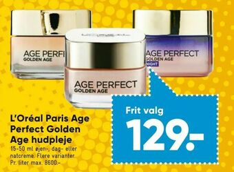 Bilka L'Oréal Paris Age Perfect Golden Age hudpleje tilbud